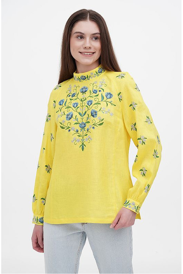 Women's embroidered yellow Ternavka